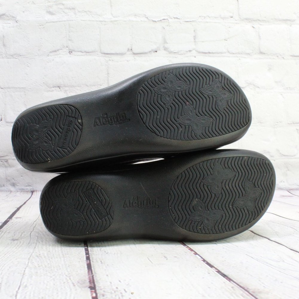 ALEGRIA Kaitlyn Black Snake Skin Texture Embossed Shoes US 9.5-10 / 40 - Picture 9 of 9